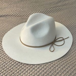 Off white or winter white western hat